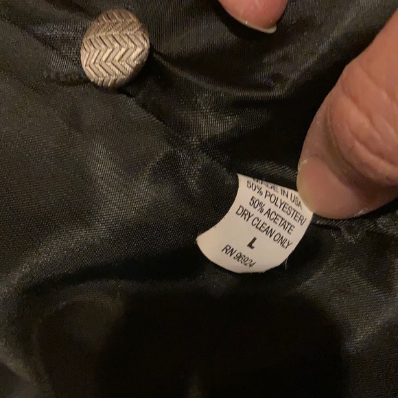 EUC Andrew Fezza pewter satin 5 button vest and tie set - Picture 6 of 9